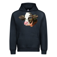 Navy holstein calf face Urban Hoodie - LillyAllenDesigns