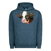 Pigment Midnight Navy holstein calf face Urban Hoodie - LillyAllenDesigns