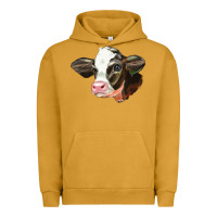 Pigment Peanut Butter holstein calf face Urban Hoodie - LillyAllenDesigns