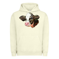 Pigment Pistachio holstein calf face Urban Hoodie - LillyAllenDesigns