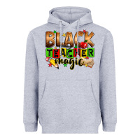 Heather Grey black teacher magic Heavyweight Hoodie - Zillion Design Studio