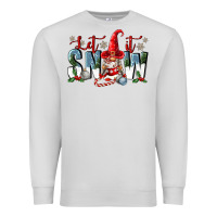 Dove Grey let it snow Premium Sweatshirt - FaDigitalArtStudio