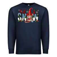 Navy let it snow Premium Sweatshirt - FaDigitalArtStudio