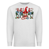 Oatmeal Heather let it snow Premium Sweatshirt - FaDigitalArtStudio