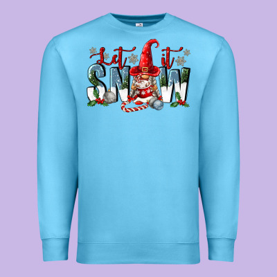 Let It Snow Premium Sweatshirt Designed By Fadigitalartstudio