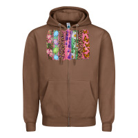 Chestnut Western Easter Brushstrokes Zipper Hoodie - RanaPortraitStore