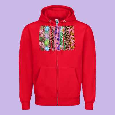 Zipper Hoodie Western Easter Brushstrokes