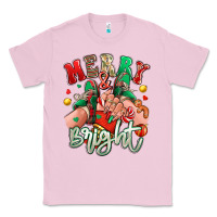 Bubblegum Pink merry and bright caucasian girl sneakers Classic Tee - RanaPortraitStore