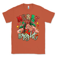 Copper merry and bright caucasian girl sneakers Classic Tee - RanaPortraitStore