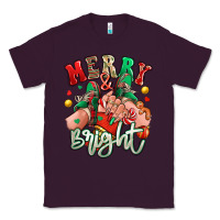 Plum merry and bright caucasian girl sneakers Classic Tee - RanaPortraitStore