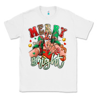 White merry and bright caucasian girl sneakers Classic Tee - RanaPortraitStore