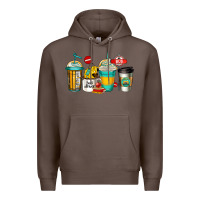 Coffee school bus driver coffee cups Premium Hoodie - Jasminsmagicworld