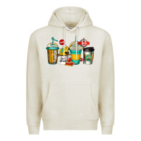 Oatmeal Heather school bus driver coffee cups Premium Hoodie - Jasminsmagicworld