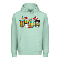 Seafoam school bus driver coffee cups Premium Hoodie - Jasminsmagicworld