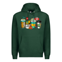 Sports Green school bus driver coffee cups Premium Hoodie - Jasminsmagicworld
