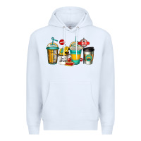 White school bus driver coffee cups Premium Hoodie - Jasminsmagicworld