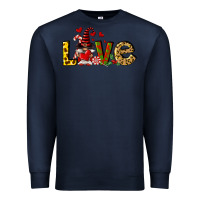 Navy love gnomes Premium Sweatshirt - FaDigitalArtStudio
