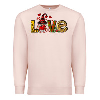 Pale Pink love gnomes Premium Sweatshirt - FaDigitalArtStudio