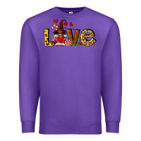 Purple love gnomes Premium Sweatshirt - FaDigitalArtStudio