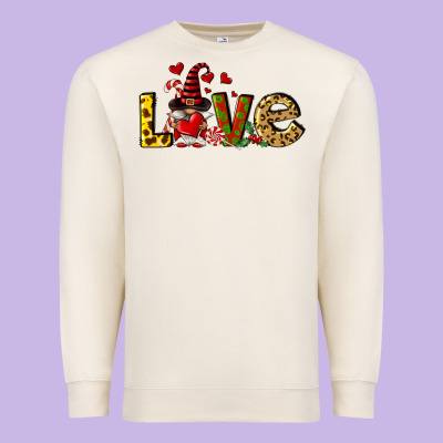 Love Gnomes Premium Sweatshirt Designed By Fadigitalartstudio