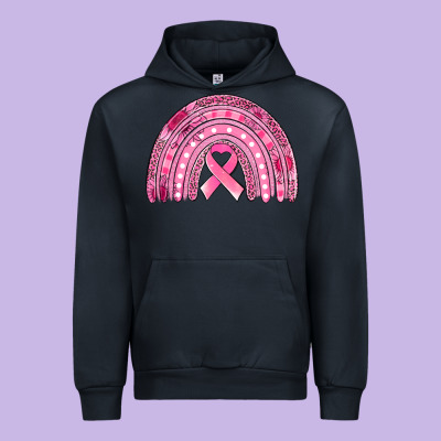 Breast Cancer Awareness Rainbow Urban Hoodie Designed By Jasminsmagicworld
