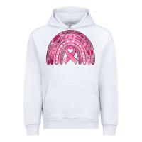 White breast cancer awareness rainbow Urban Hoodie - Jasminsmagicworld