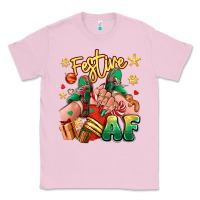 Bubblegum Pink festive af christmas caucasian girl sneakers Classic Tee - RanaPortraitStore