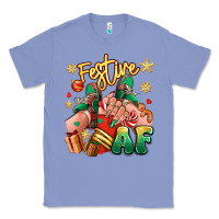 Colony Blue festive af christmas caucasian girl sneakers Classic Tee - RanaPortraitStore