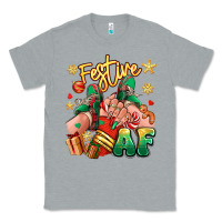 Heather Grey festive af christmas caucasian girl sneakers Classic Tee - RanaPortraitStore