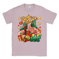 Lilac festive af christmas caucasian girl sneakers Classic Tee - RanaPortraitStore