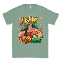 Sage festive af christmas caucasian girl sneakers Classic Tee - RanaPortraitStore