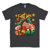 Smoke festive af christmas caucasian girl sneakers Classic Tee - RanaPortraitStore