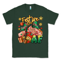 Sports Green festive af christmas caucasian girl sneakers Classic Tee - RanaPortraitStore