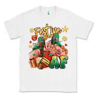 White festive af christmas caucasian girl sneakers Classic Tee - RanaPortraitStore