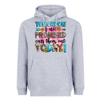 Heather Grey tomorrow is not promised cuss them out today! Heavyweight Hoodie - Zillion Design Studio