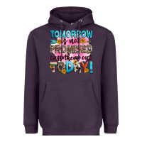 Plum tomorrow is not promised cuss them out today! Heavyweight Hoodie - Zillion Design Studio