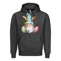 Easter Bunny Gnomes With Egg And Carrot Zipper Hoodie | Teevron