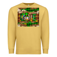 Antique Gold St. patrick's day love gnome tumbler Premium Sweatshirt - Neo Western