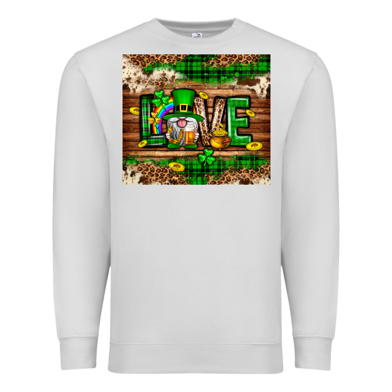 St. Patrick's Day Love Gnome Tumbler Premium Sweatshirt by Neo Western | Teevron