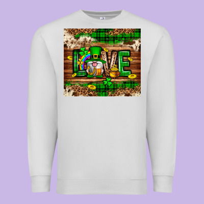 St. Patrick's Day Love Gnome Tumbler Premium Sweatshirt Designed By Neo Western