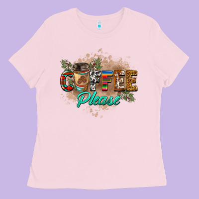 Coffee Please Ladies Tee Designed By Barkaloodesign