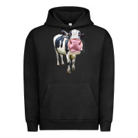 Pigment Black Cute Holstein Urban Hoodie - LillyAllenDesigns