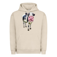 Pigment French Oak Cute Holstein Urban Hoodie - LillyAllenDesigns