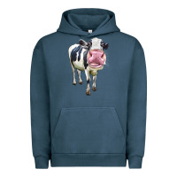 Pigment Midnight Navy Cute Holstein Urban Hoodie - LillyAllenDesigns