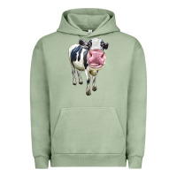 Pigment Oil Green Cute Holstein Urban Hoodie - LillyAllenDesigns