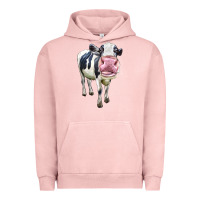 Pigment Salmon Cute Holstein Urban Hoodie - LillyAllenDesigns