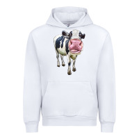 White Cute Holstein Urban Hoodie - LillyAllenDesigns