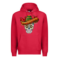 Cardinal cinco de mayo sombrero skull Premium Hoodie - BarkalooDesign