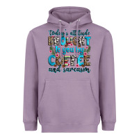 Lavender today's attitude brought to you by coffee and sarc Heavyweight Hoodie - Zillion Design Studio