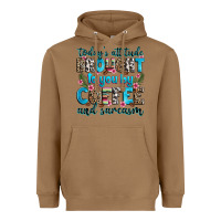 Toasted Coconut today's attitude brought to you by coffee and sarc Heavyweight Hoodie - Zillion Design Studio